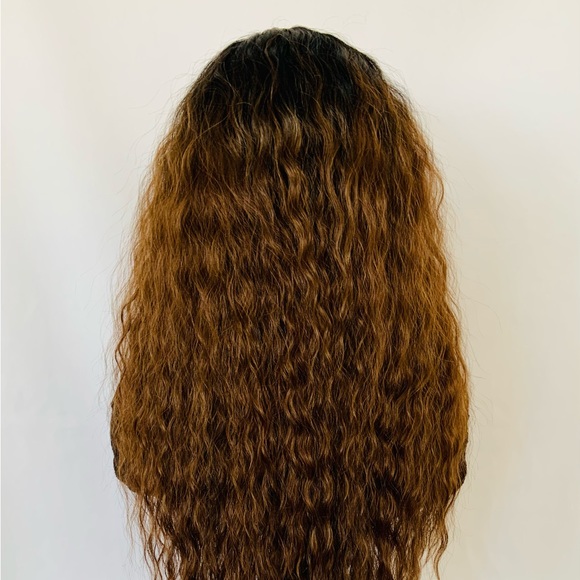 26” Ombre Brown 13x4 Lace Front Wig - Curling/Flat Iron Safe - Picture 8 of 14
